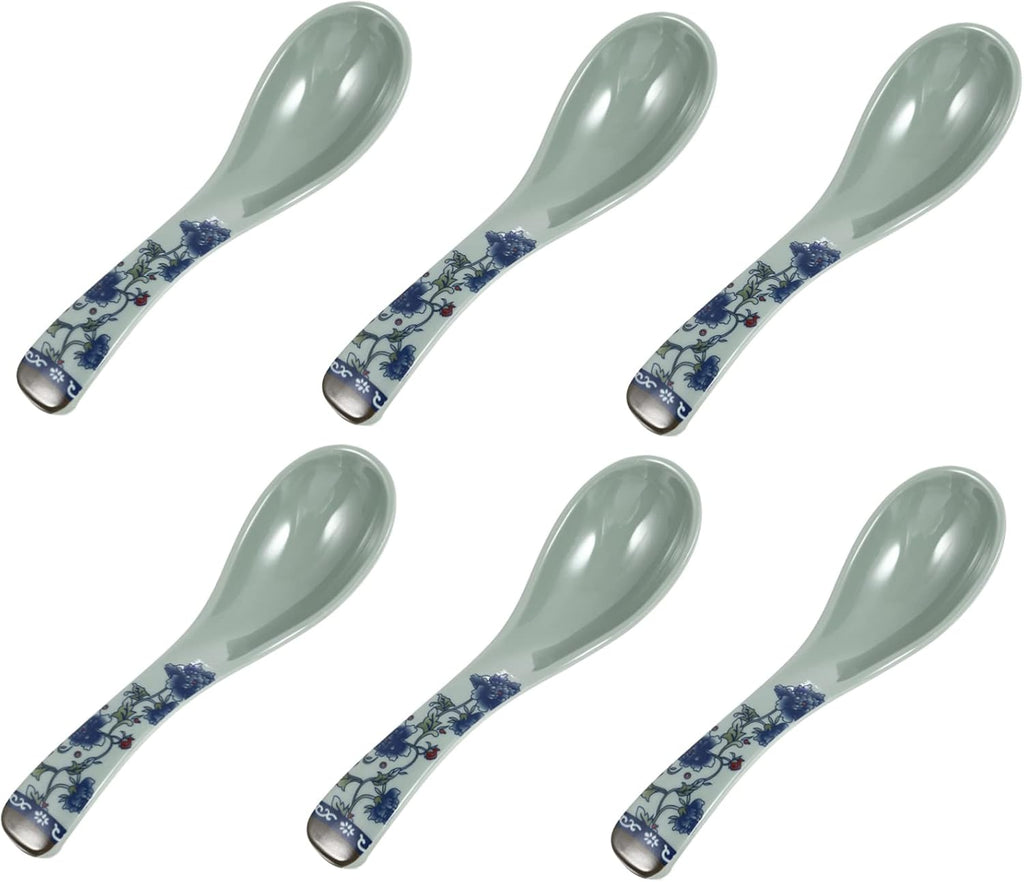 6-piece mixing spoon cutlery set for soup, ice, appetizers and restaurant soups